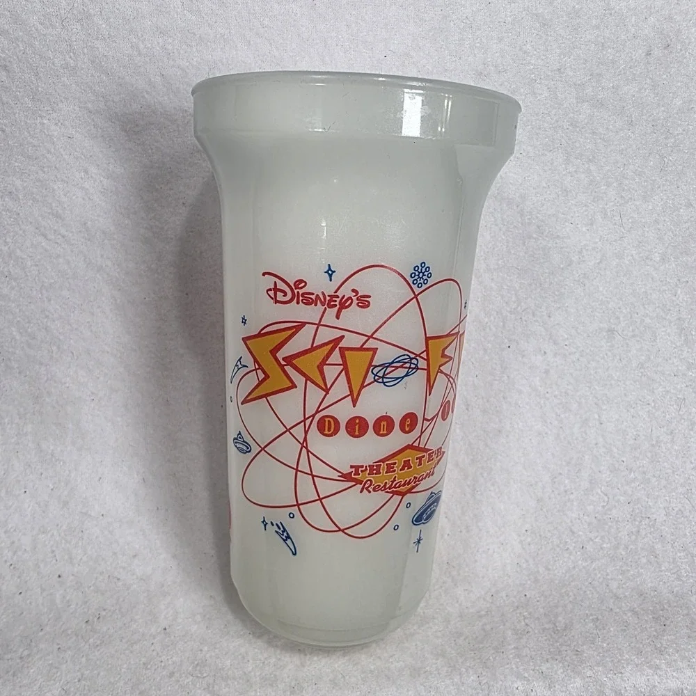 Vintage Disney's Sci-Fi Dine-In Theater Restaurant Glow Coca-Cola Cup USA Made‎